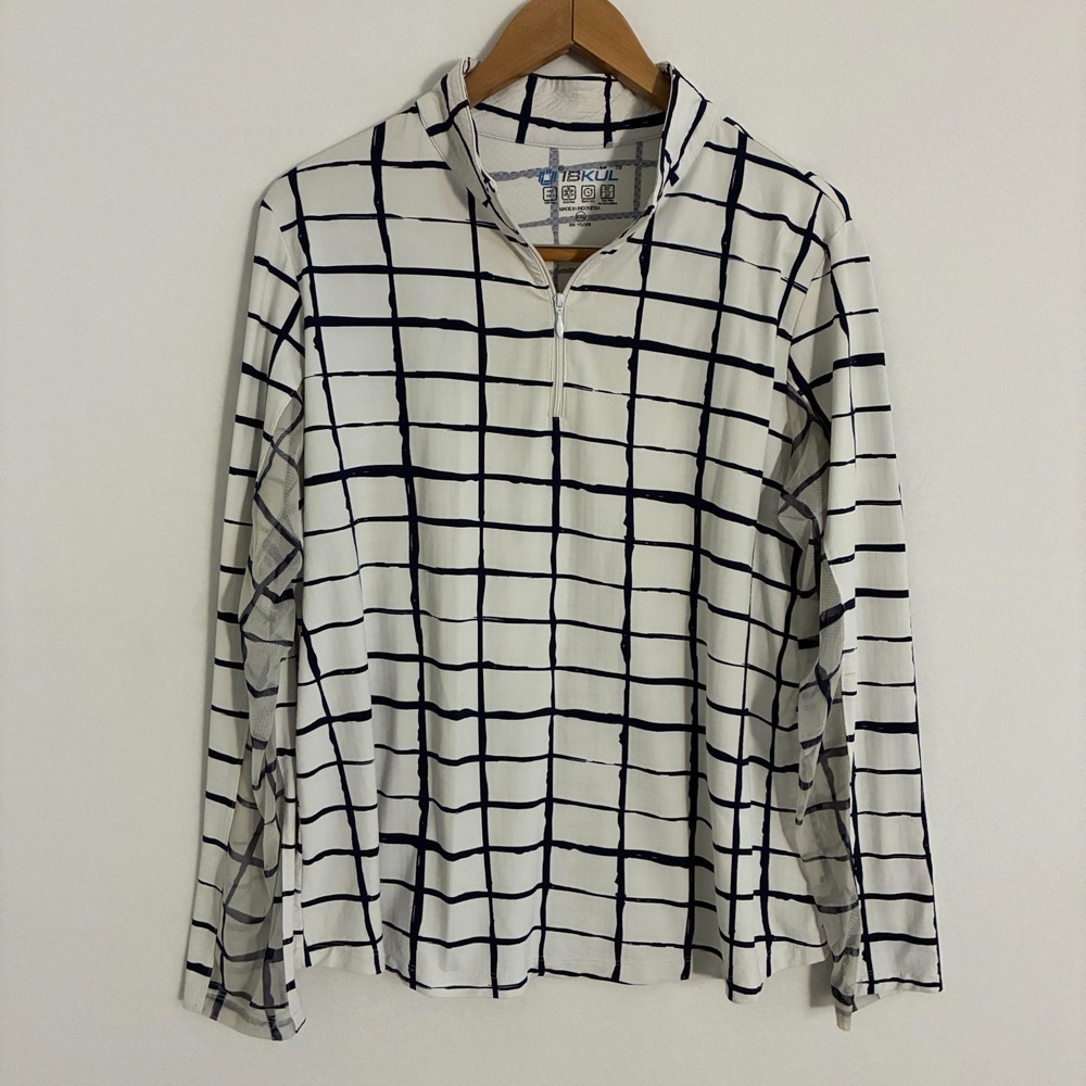 IBKUL Cordova 1/4 Zip Sun Shirt Women XXL Long Sleeve Tennis Golf Active UPF 50+ - Picture 2 of 9